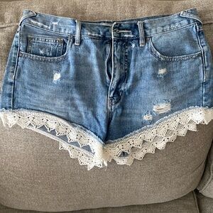 Free People Jean shorts